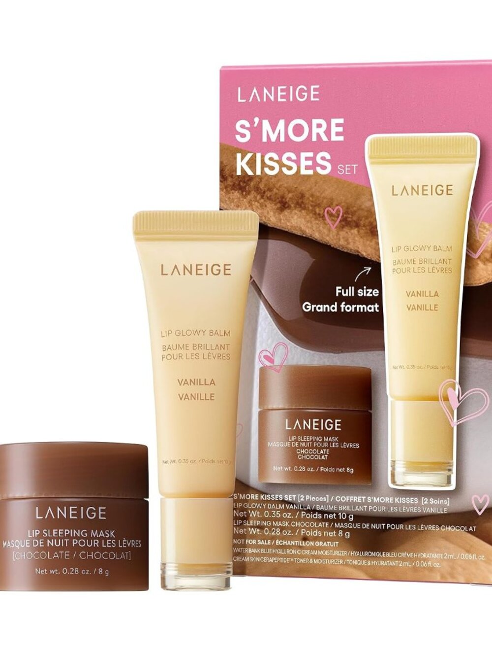 LANEIGE Lip Glowy Balm: Sheer Tinted Lip Moisturizer with Shea Butter, for Hydra